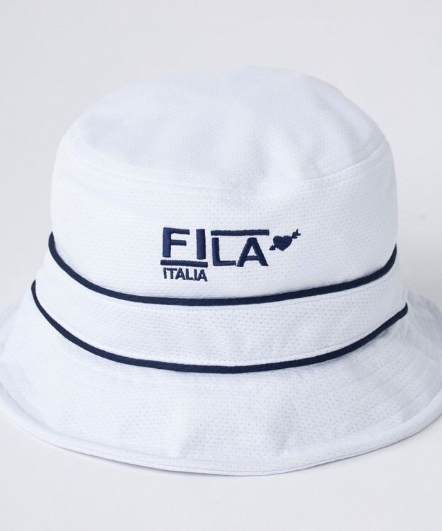 FILA GOLF／marie claire 【FILA GOLF】保冷剤ポケット付きハット ホワイト