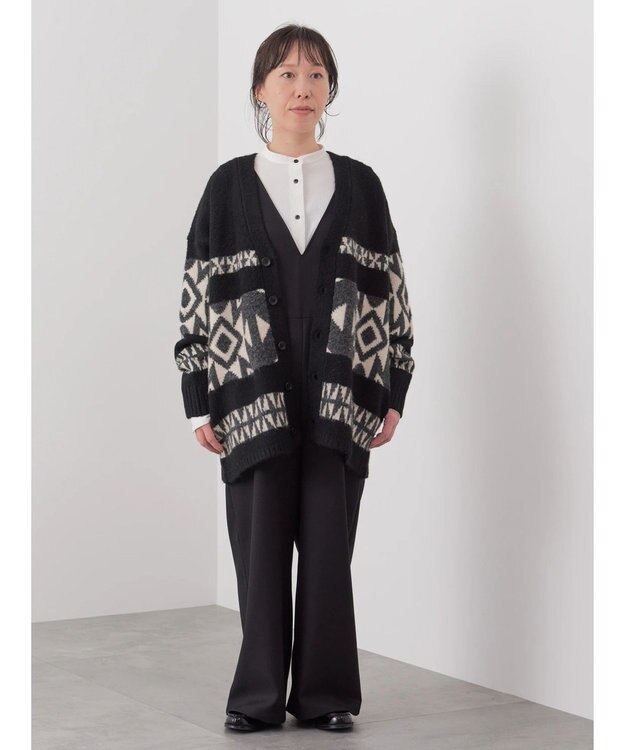 CRAFT STANDARD BOUTIQUE 【男女兼用】オルテガ柄カーディガン Black