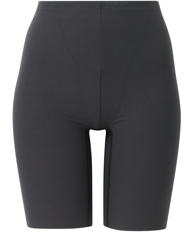 Wing 補整ショーツ ほどよいおなか押さえ まるみのあるヒップライン ラクな着用感 【Pパンツ】 ロング丈 はきこみ丈ふかめ KJ4825 ウイング／ワコール ブラック