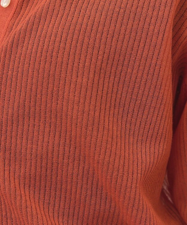 AMERICAN HOLIC シアーリブニットカーディガン Red