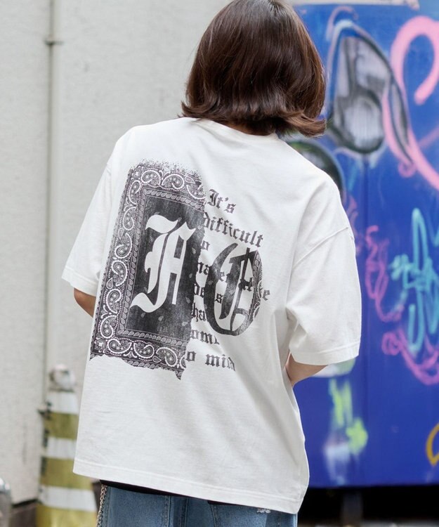 WEGO 【ユニセックス着用ITEM】アンサンブルグラフィックT（SS） ホワイト
