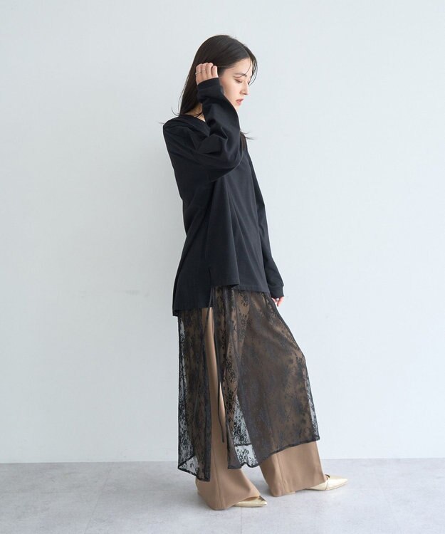 YECCA VECCA コットンルーズプルオーバー Light Yellow