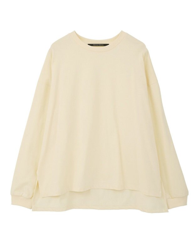YECCA VECCA コットンルーズプルオーバー Light Yellow