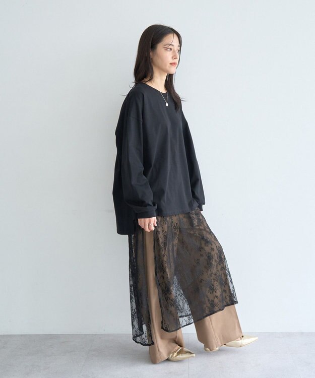 YECCA VECCA コットンルーズプルオーバー Light Yellow