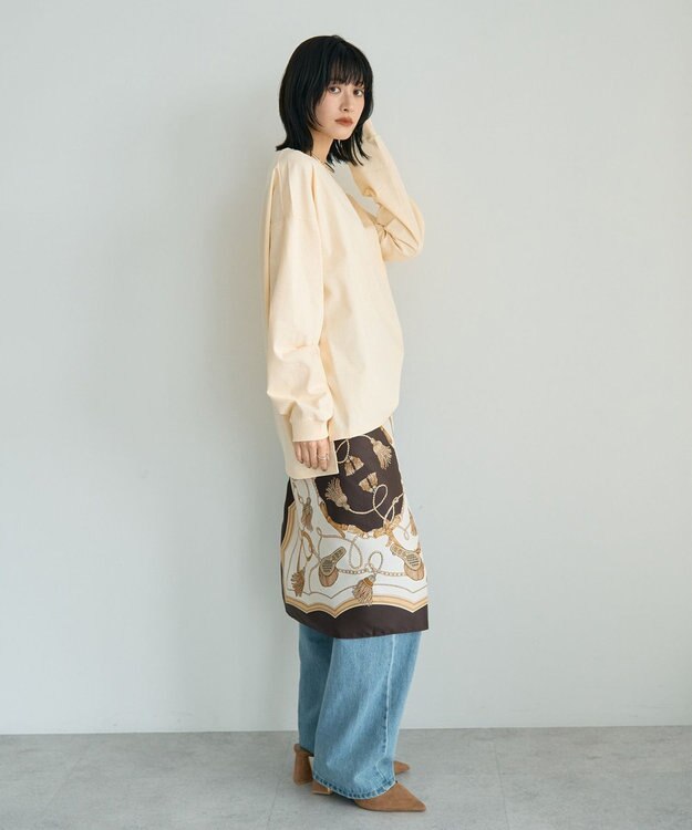 YECCA VECCA コットンルーズプルオーバー Light Yellow