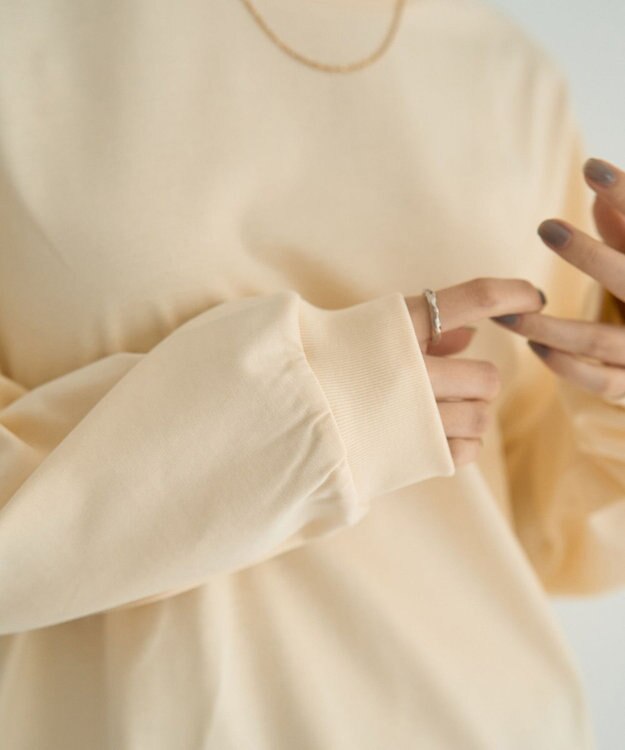 YECCA VECCA コットンルーズプルオーバー Light Yellow