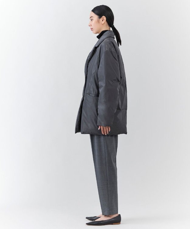 23区 L 【エステータ】LIMONTAタフタ ダウンコート グレー系