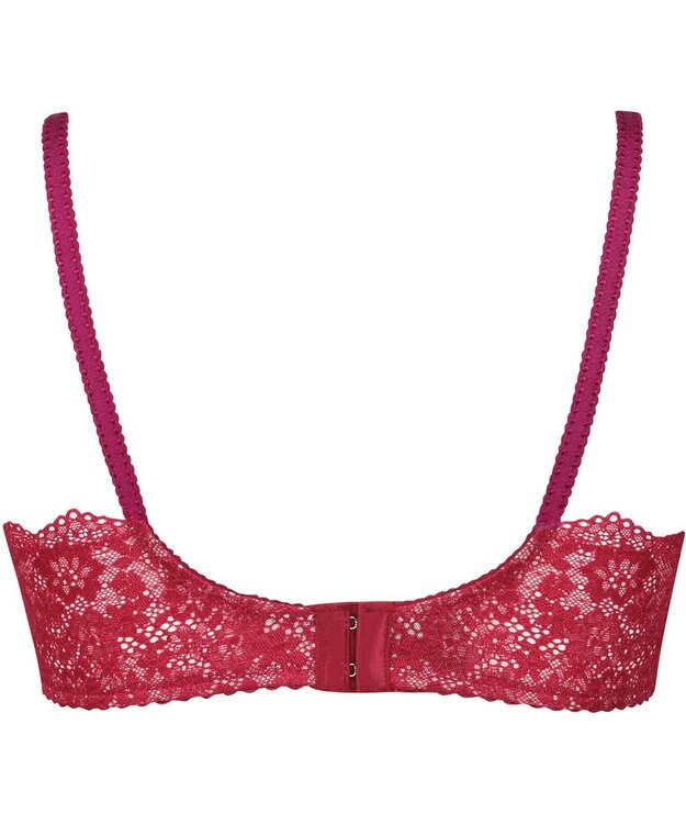 Wing 3/4カップブラ　【2680シリーズ】　背中すっきり　贅沢な総レース　ウイング／ワコール　PB2680 レッド