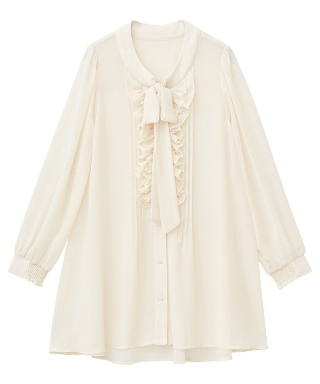 YECCA VECCA 【archive】フリルボウタイブラウス Ivory