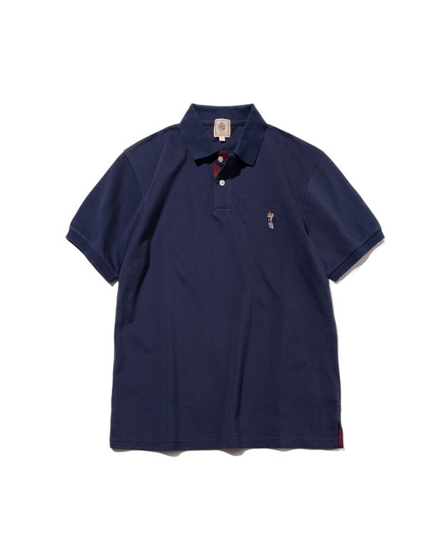 J.PRESS MEN 新デザイン【BULLDOG BOY / 8色展開】カノコレジメン ポロシャツ ネイビー系