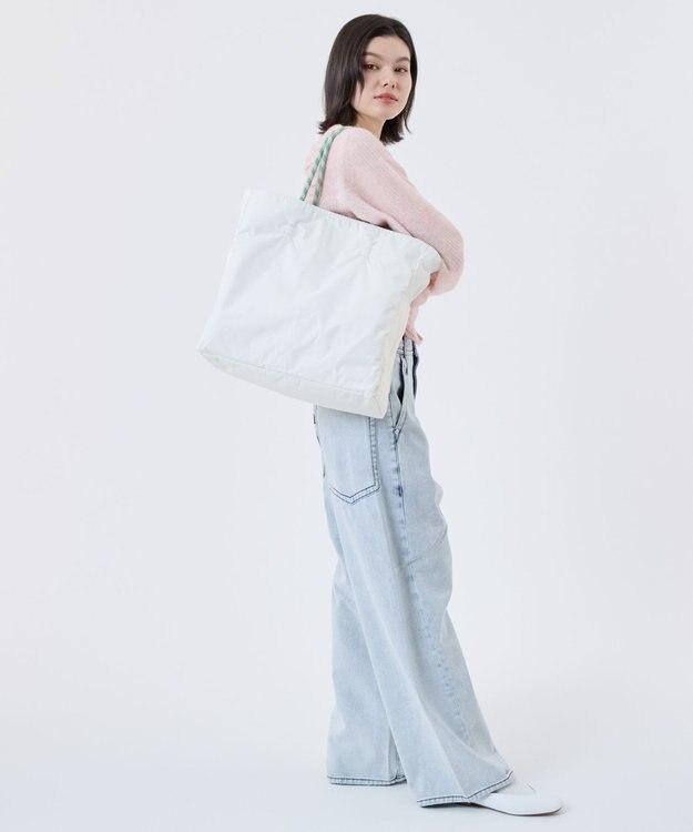 LeSportsac LARGE 2 WAY TOTE/2ウェイブルーインディゴ/メレンゲ 2ウェイブルーインディゴ/メレンゲ