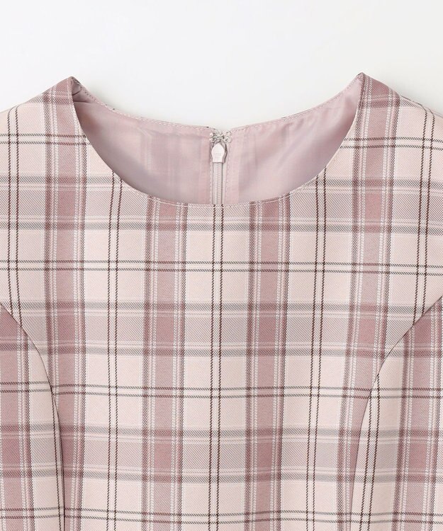 ANY KIDS 【2点セット】セーラージャケット+チェックワンピース ピンクベージュ