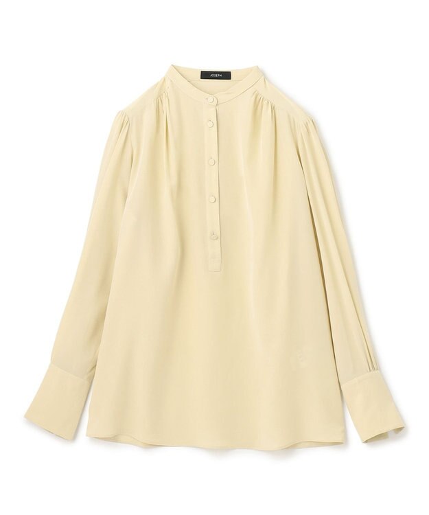 JOSEPH シルククレープデシン　ブラウス Pale Olive