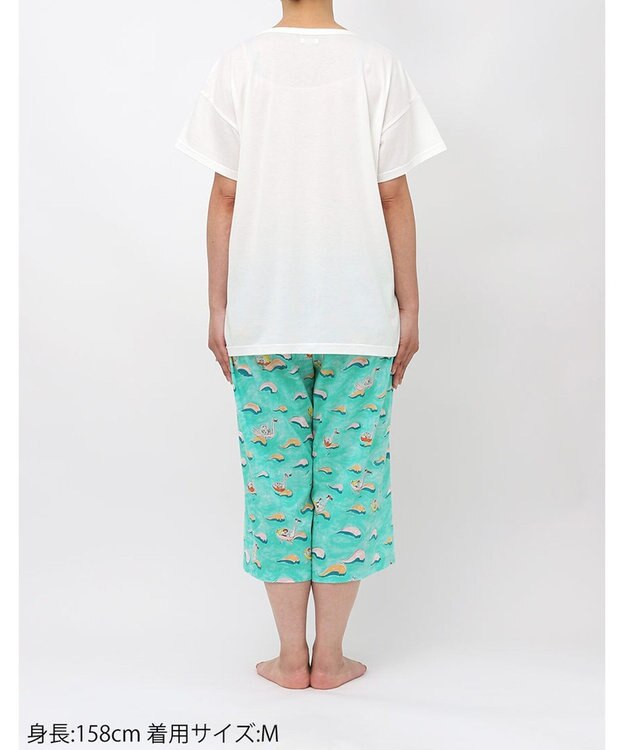 tsumori chisato SLEEP ツモリチサト パジャマ 綿100%(トップス・ボトム) 4分袖 7分丈 レディース UDT110 /ワコール メロン