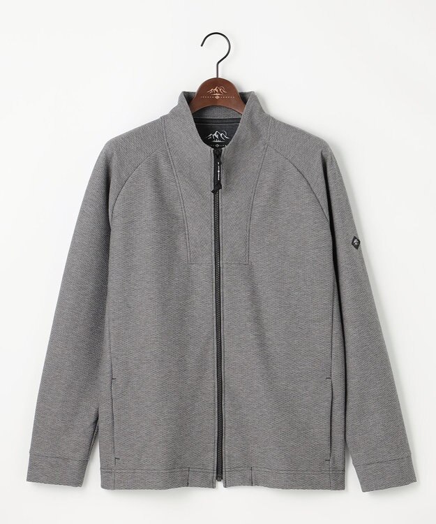 JOSEPH ABBOUD MOUNTAIN 【日本製】ダイヤモンドワッフル アウトドア トラックジャケット グレー系