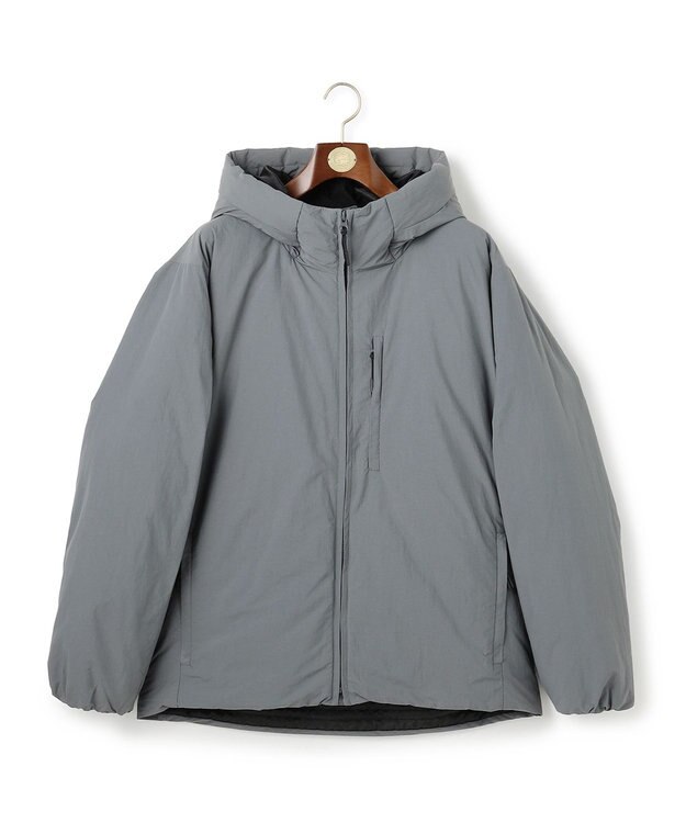 J.PRESS MEN 【WEB・一部店舗限定】フーデット ダウンジャケット ライトグレー系