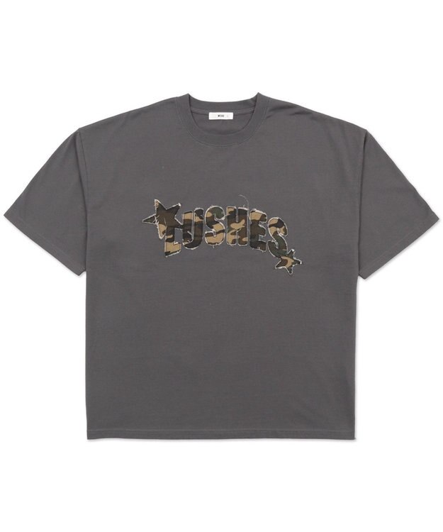 WEGO ダメージアップリケグラフィックT（SS） スミクロ