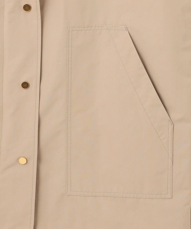 23区 L 【洗える/撥水加工】ブライトウェザークロス フーテッド アウター ベージュ系