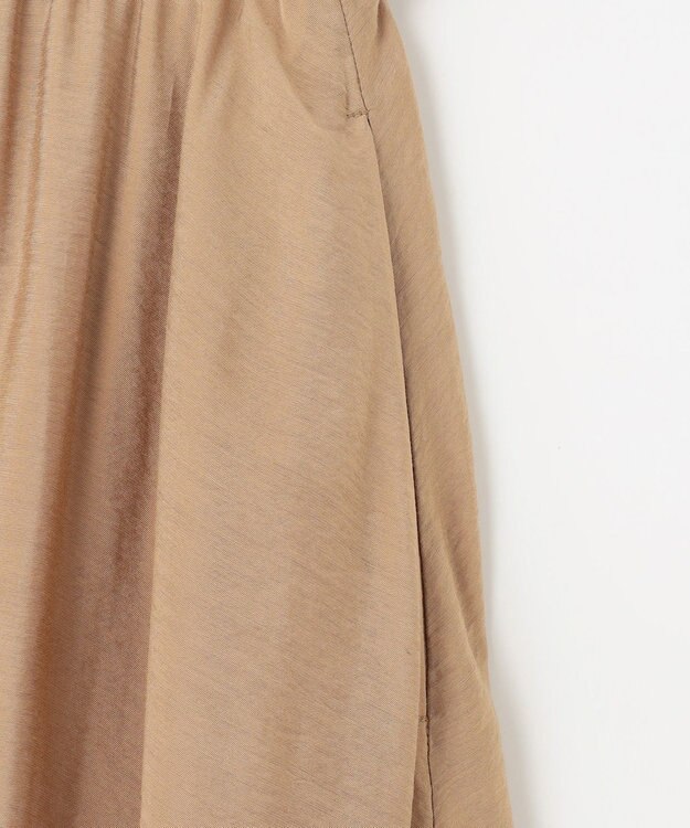 UNFILO ヴィンテージライク ギャザーパンツ サンドベージュ