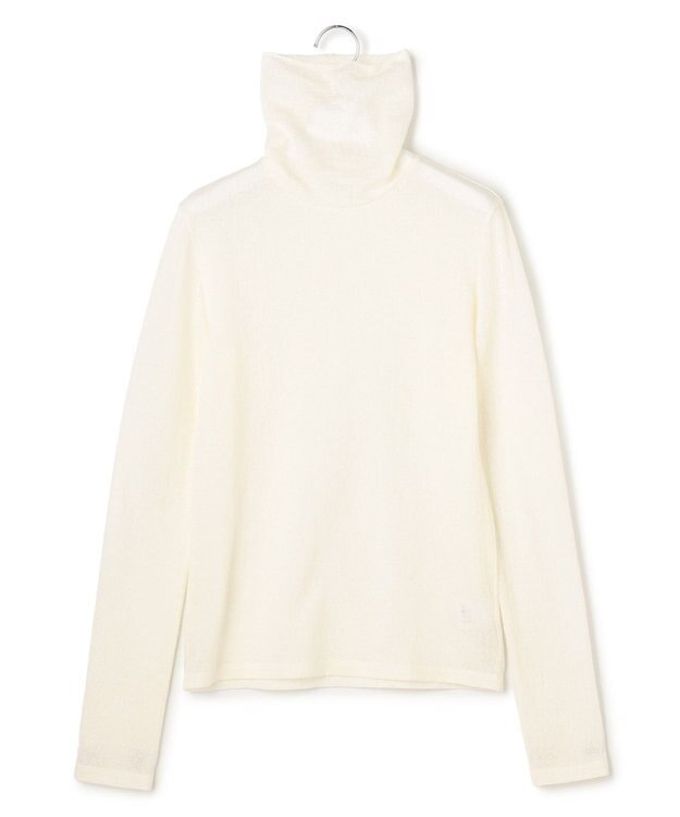 ICB 【先行予約・WEB限定】 コットンレーシージャガード ハイネックカットソー オフホワイト