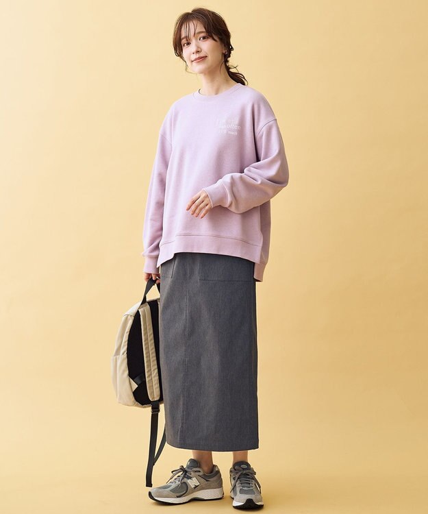 ANY ロゴスウェット ラベンダー