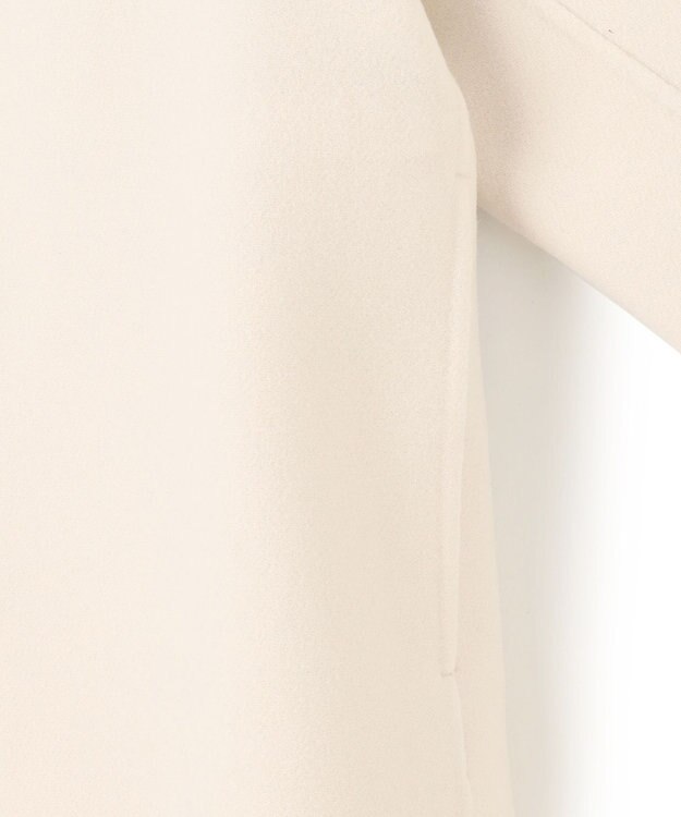 BEIGE， GRASSE / リバーウールクロップドコート Ecru