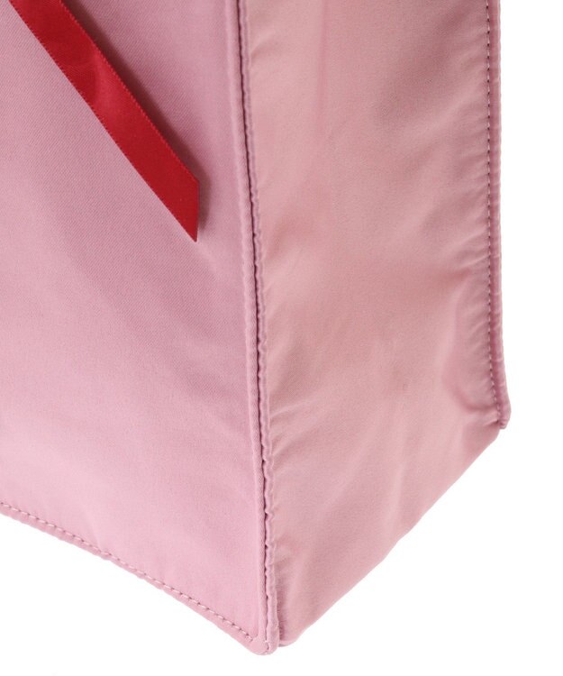 Maison de FLEUR リボンサテンスクエアトートバッグ Pink