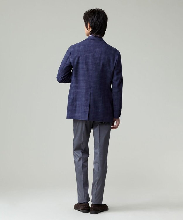 J.PRESS MEN 【ストレッチ】グリストーンダンプ ステムテーパードパンツ グレー系