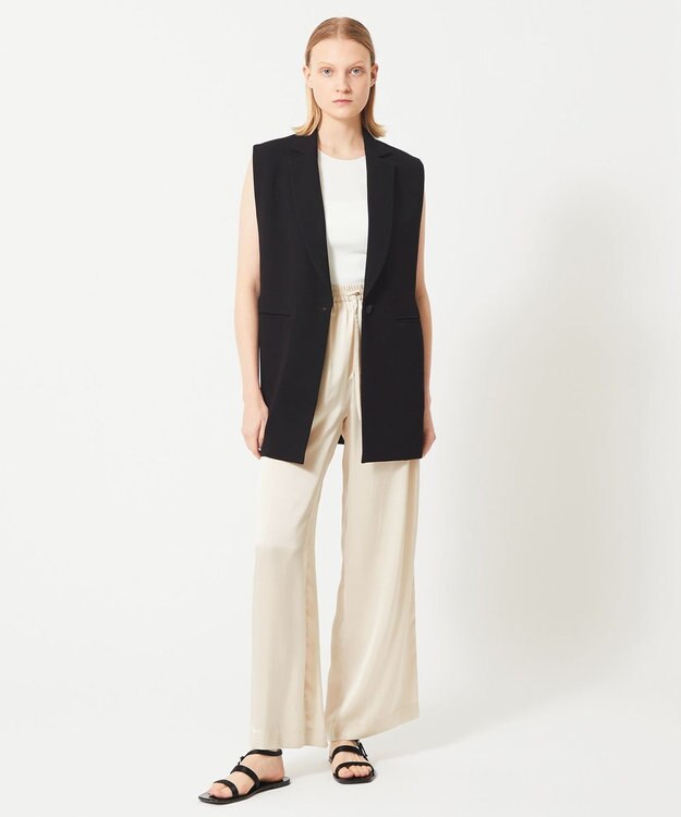 BEIGE， OAK / テーラードジレ Black