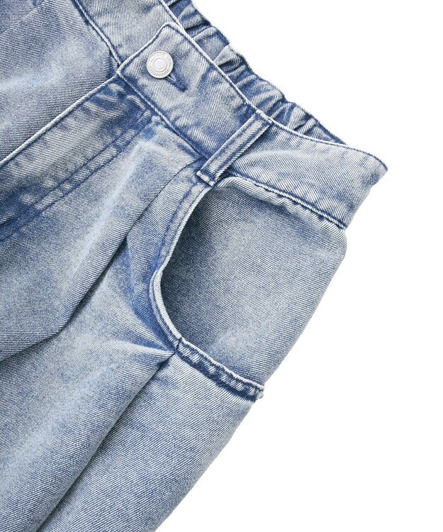 Green Parks デニムタックワイドパンツ Light Indigo