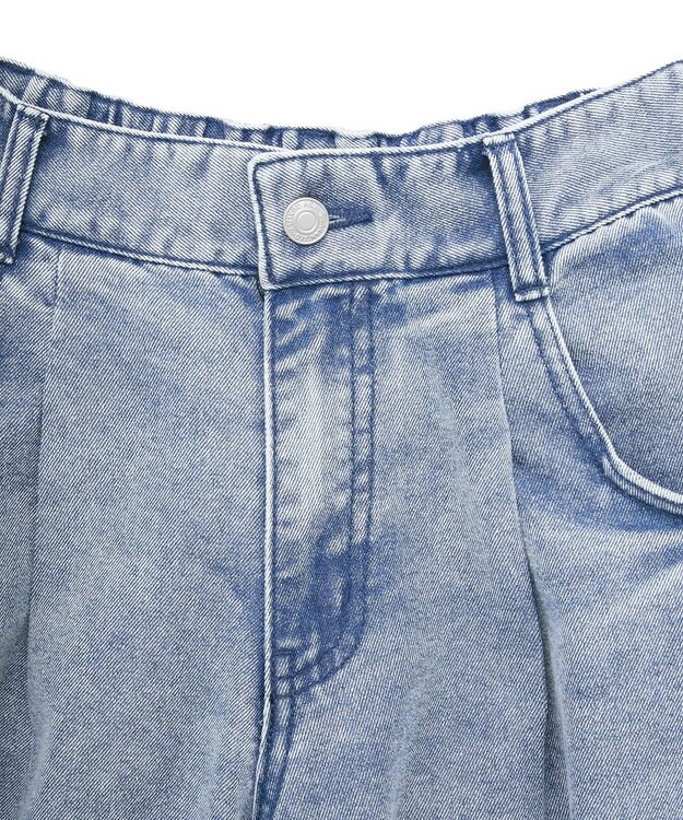 Green Parks デニムタックワイドパンツ Light Indigo