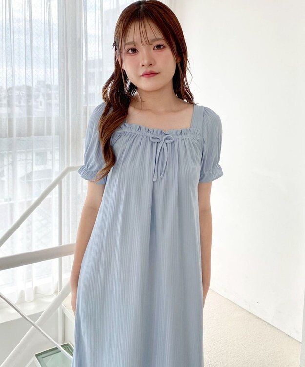 WEGO ワンピースルームウェア サックス