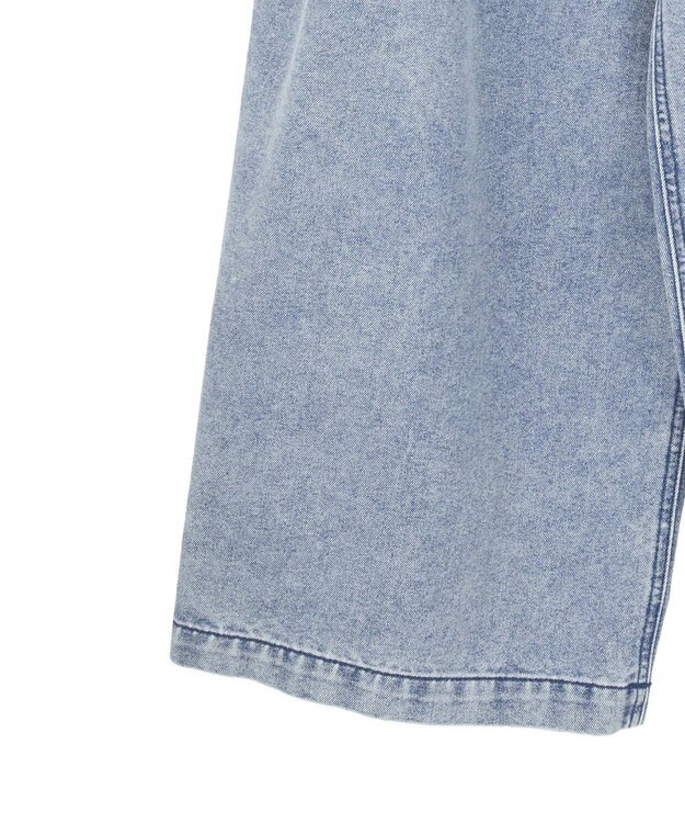 Green Parks デニムタックワイドパンツ Light Indigo