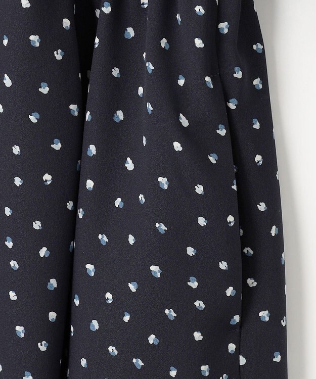 J.PRESS LADIES S 【洗える】ドット フラワープリント ワンピース ネイビー系5