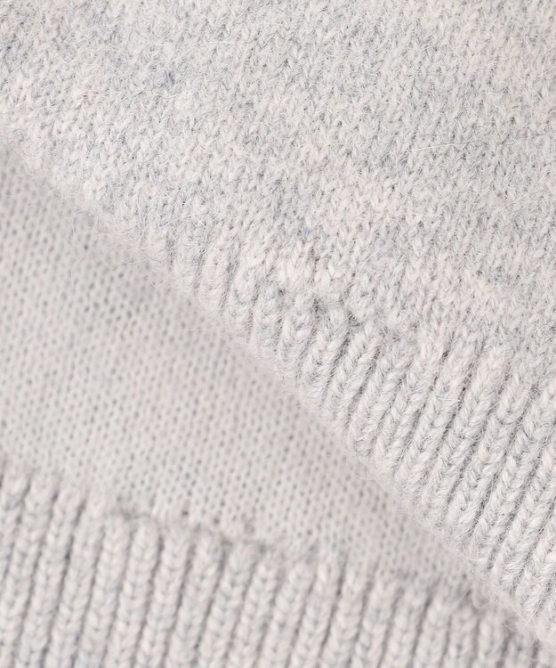 UNFILO 【WEB＆一部店舗限定】へアリースウェット クルーネックニット グレー