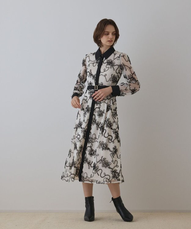 チュールコードレースワンピース【GRACE CONTINENTAL】