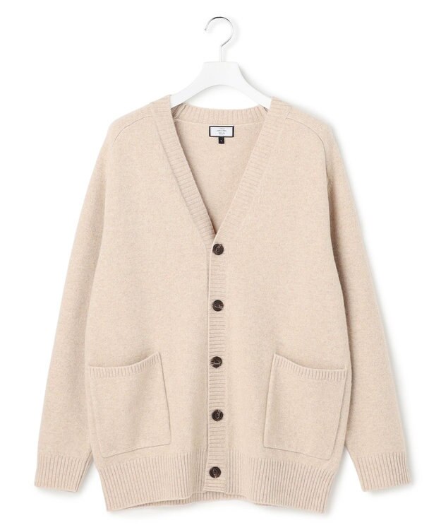 J.PRESS YORK STREET 【UNISEX】ウールカシミヤ カーディガン アイボリー系