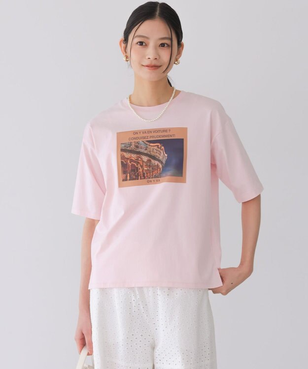 組曲 チャットフォト Ｔシャツ ピンク系