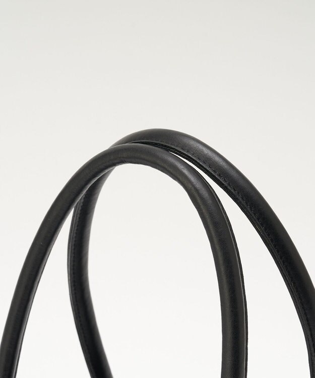 russet 《@__serako.r__企画》ソフトレザーフラップトートバッグ(CE-1678) Black