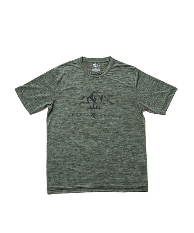 JOSEPH ABBOUD MOUNTAIN 【UNISEX】クールスキンガードTシャツ オリーブ系