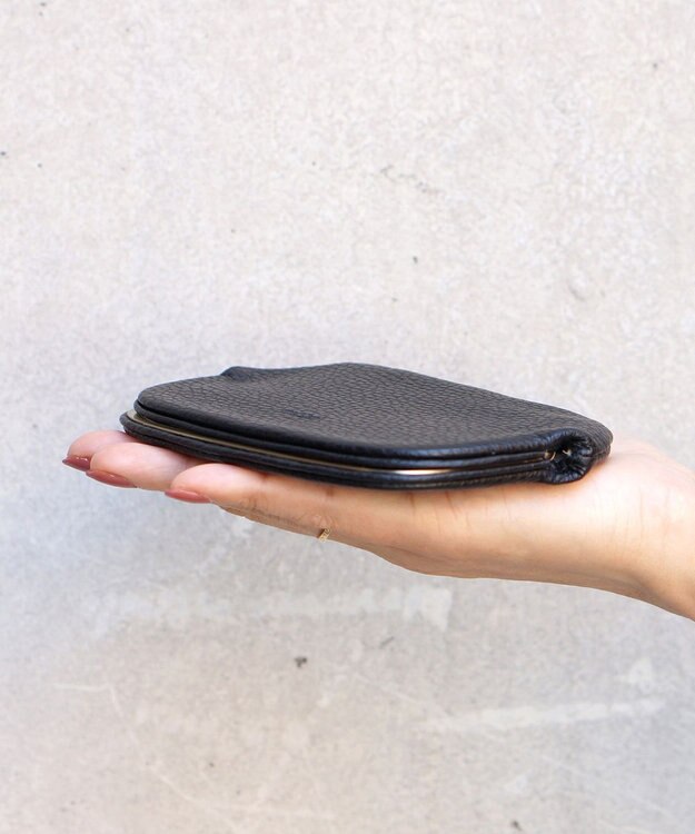 FOLNA RD ショート天溝がま口 財布 ブラック