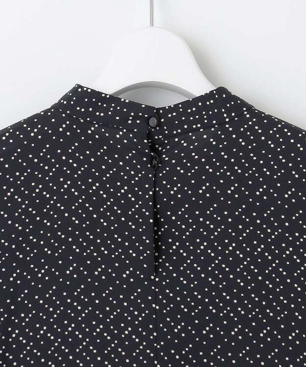 自由区 【カタログ掲載・セットアップ対応】ライトサテン ブラウス ブラック×ベージュ