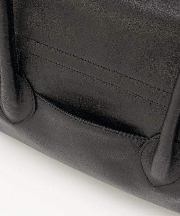 russet 《@__serako.r__企画》ソフトレザーフラップトートバッグ(CE-1678) Black