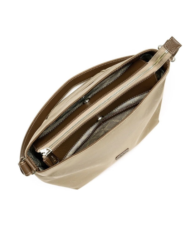 IBIZA モノグラムナイロン　ショルダーバッグ シャンパンゴールド