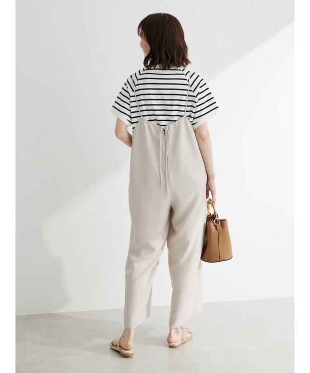 Green Parks 細ひもゆったりサロペット Light Beige