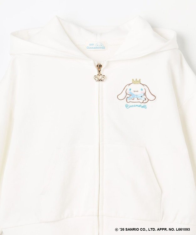 ANY KIDS 【シナモロール×ANY KIDS】なりきりパーカー オフホワイト