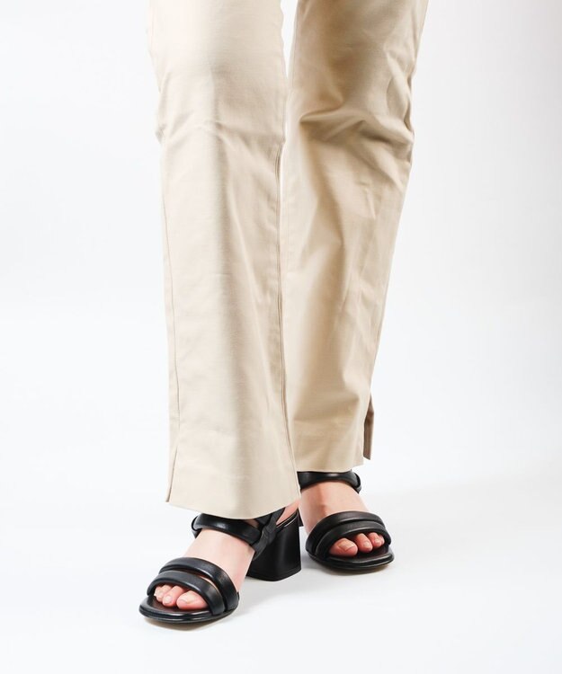 BONTRE 【LucaGrossi/ルカグロッシ】パフィーストラップヒールサンダル/ L021S-VS ブラック