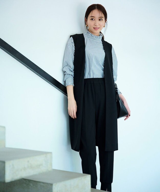 UNFILO 【セットアップ対応】BEAUTY MOVE ロングジレ ブラック