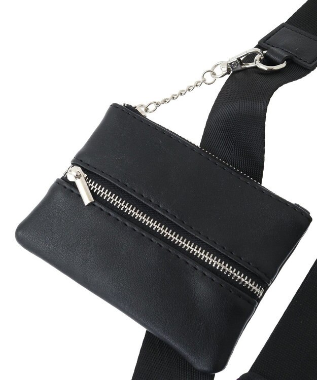 Green Parks ＥＴＳ．ポーチ付きテープスマホショルダー Black