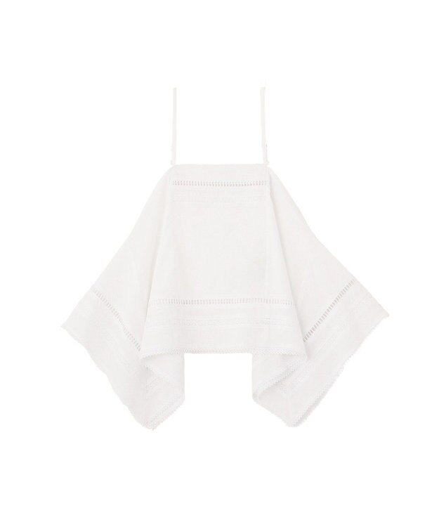 earth music&ecology ハンカチデザインキャミビスチェ Off White